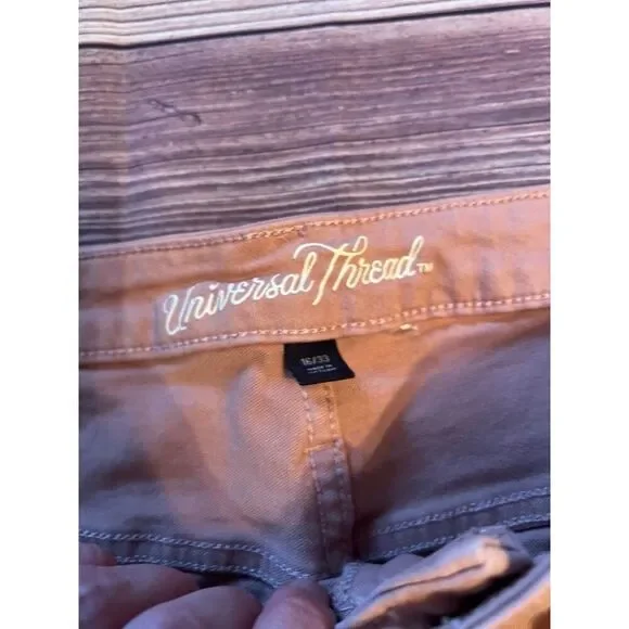 Universal Thread Dusty Rose High Rise Raw Hem Denim Shorts 16/33 Stretch - Picture 3 of 6